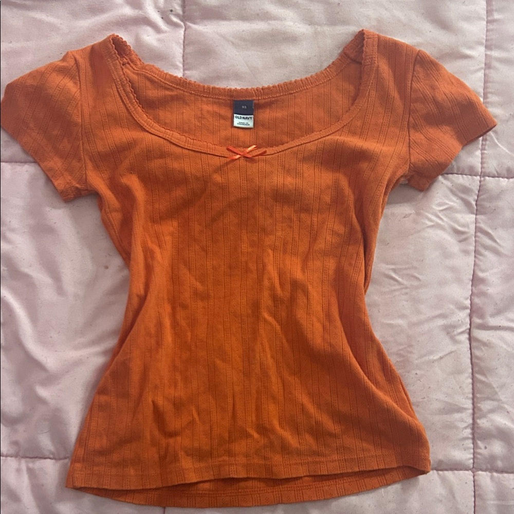 Old Navy Vibrant Orange Short Sleeve Tee